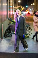 ELLE FANNING Out and About in Berlin 02/27/2020