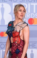 ELLIE GOULDING at Brit Awards 2020 in London 02/18/2020