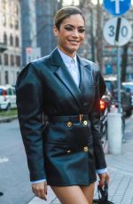 ELODIE at Versace Show at Milan Fashion Week 02/21/2020