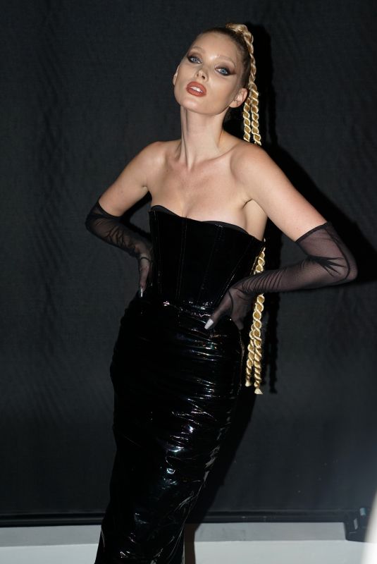 ELSA HOSK at Laquan Smith Runway Show at New York Fashion Week 02/08/2020