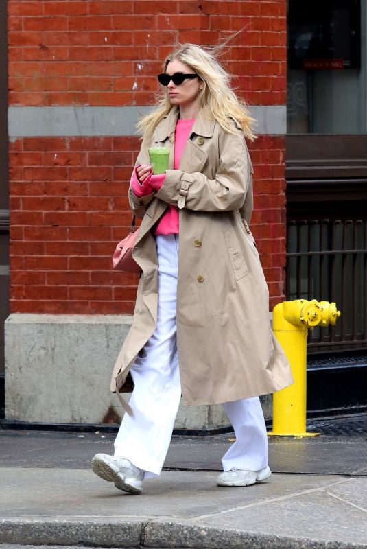 ELSA HOSK in Denim Out in New York 02/27/2020