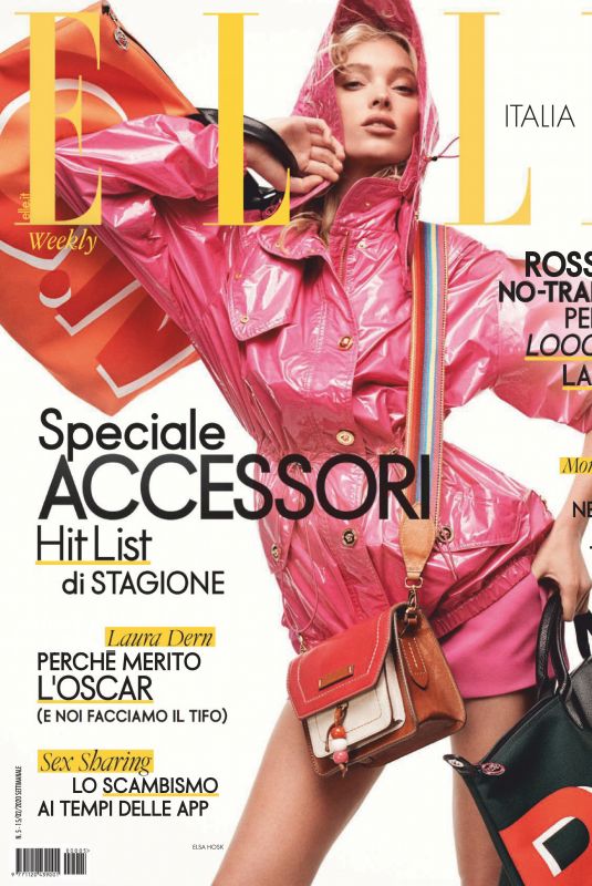 ELSA HOSK in Elle Magazine, Italy February 2020