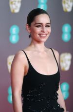 EMILIA CLARKE at EE British Academy Film Awards 2020 in London 02/01/2020