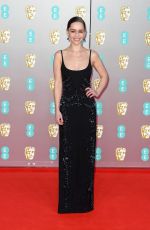 EMILIA CLARKE at EE British Academy Film Awards 2020 in London 02/01/2020