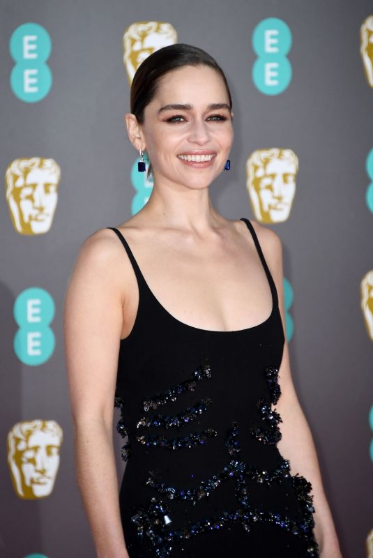 EMILIA CLARKE at EE British Academy Film Awards 2020 in London 02/01/2020