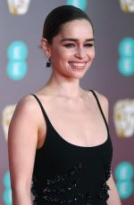 EMILIA CLARKE at EE British Academy Film Awards 2020 in London 02/01/2020