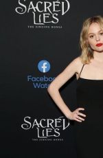 EMILY ALYN LIND at Sacred Lies: The Singing Bones Premiere in Los Angeles 02/19/2020