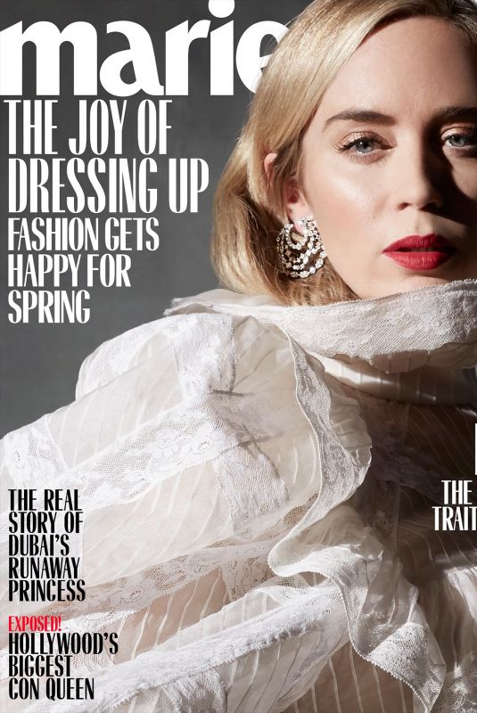 EMILY BLUNT in Marie Claire Magazine, March 2020