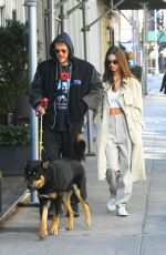 EMILY RATAJKOWSKI and Sebastian Bear McClard Out with Their Dog in New York 02/17/2020