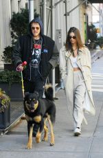 EMILY RATAJKOWSKI and Sebastian Bear McClard Out with Their Dog in New York 02/17/2020