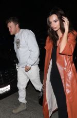 EMILY RATAJKOWSKI Arrives at WME Pre-oscars Party in Hollywood 02/07/2020