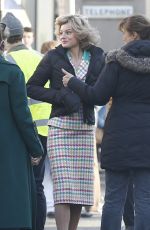 EMMA CORRIIN on the Set of The Crown in Manchester 02/08/2020