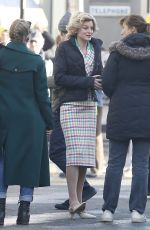 EMMA CORRIIN on the Set of The Crown in Manchester 02/08/2020