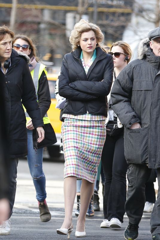 EMMA CORRIIN on the Set of The Crown in Manchester 02/08/2020