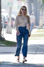 EMMA ROBERTS in Denim Out in Hollywood 02/08/2020