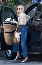 EMMA ROBERTS in Denim Out in Hollywood 02/08/2020