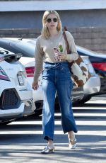 EMMA ROBERTS in Denim Out in Hollywood 02/08/2020