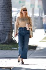 EMMA ROBERTS in Denim Out in Hollywood 02/08/2020