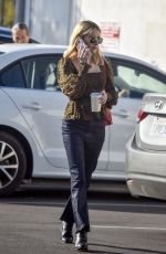 EMMA ROBERTS Leaves Blue Bottle Coffee in Los Angeles 02/07/2020