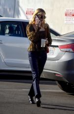 EMMA ROBERTS Leaves Blue Bottle Coffee in Los Angeles 02/07/2020