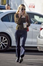 EMMA ROBERTS Leaves Blue Bottle Coffee in Los Angeles 02/07/2020