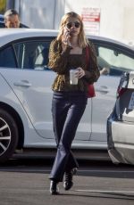 EMMA ROBERTS Leaves Blue Bottle Coffee in Los Angeles 02/07/2020