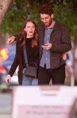 EMMA STONE and Dave McCary Out in Los Angeles 02/26/2020