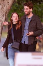 EMMA STONE and Dave McCary Out in Los Angeles 02/26/2020