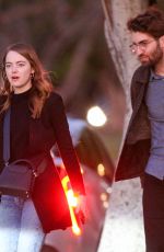 EMMA STONE Leaves a Restaurant in Los Angeles 02/26/2020