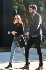 EMMA STONE Leaves a Restaurant in Los Angeles 02/26/2020