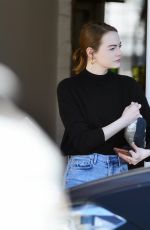 EMMA STONE Out and About in West Hollywood 02/17/2020