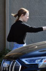 EMMA STONE Out and About in West Hollywood 02/17/2020