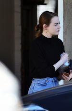 EMMA STONE Out and About in West Hollywood 02/17/2020