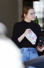 EMMA STONE Out and About in West Hollywood 02/17/2020