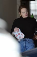 EMMA STONE Out and About in West Hollywood 02/17/2020