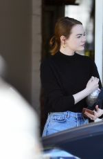 EMMA STONE Out and About in West Hollywood 02/17/2020