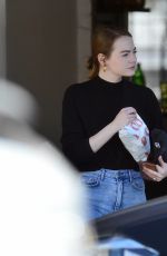 EMMA STONE Out and About in West Hollywood 02/17/2020