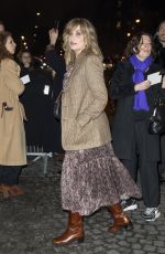 EMMANUELLE SEIGNER Arrives at Celine Fashion Show in Paris 02/28/2020
