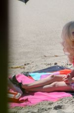 EMMY ROSSUM on the Set of Angelyne at a Beach in Malibu 02/26/2020