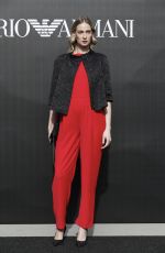 EVA RICCOBONO at Emporio Armani Show at Milan Fashion Week 02/21/2020