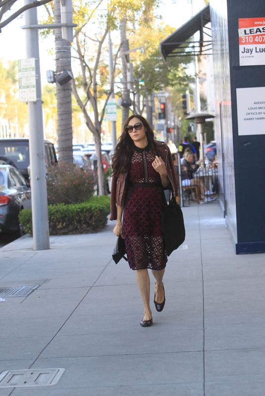 FAMKE JANSSEN Out Shopping in Beverly Hills 01/31/2020