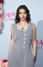 FRANCESCA REALE at To All the Boys: P.S. I Still Love You Premiere in Hollywood 02/03/2020