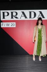 GEMMA ARTERTON at Prada Show at Milan Fashion Week 02/20/2020