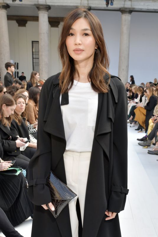 GEMMA CHAN at Max Mara Show at Milan Fashion Week 02/20/2020