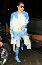 GIGI HADID Arrives at Bacarrat Cristal Bar in Paris 02/27/2020