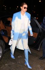 GIGI HADID Arrives at Bacarrat Cristal Bar in Paris 02/27/2020