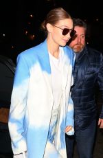 GIGI HADID Arrives at Bacarrat Cristal Bar in Paris 02/27/2020