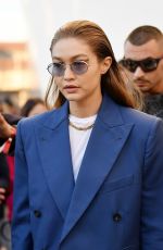 GIGI HADID Arrives at Prada Fashion Show in Milan 02/20/2020