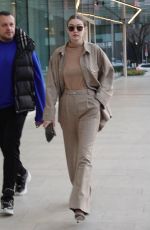 GIGI HADID Arrives in Milan at Fashion Week 02/19/2020