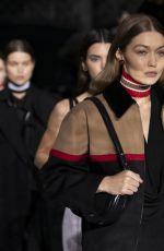 GIGI HADID at Burberry Autumn/Winter 2020 Show at London Fashion Week 02/17/2020